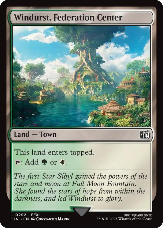 OGW - Cinder Barrens - Windurst, Federation Center Magic The Gathering