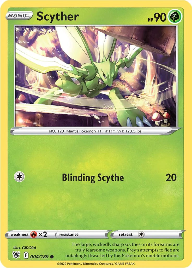 Scyther (004/189) [Sword & Shield: Astral Radiance] Pokemon