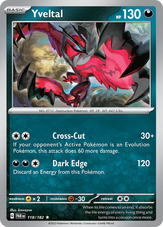 Yveltal (118/182) [Scarlet & Violet: Paradox Rift] Pokemon