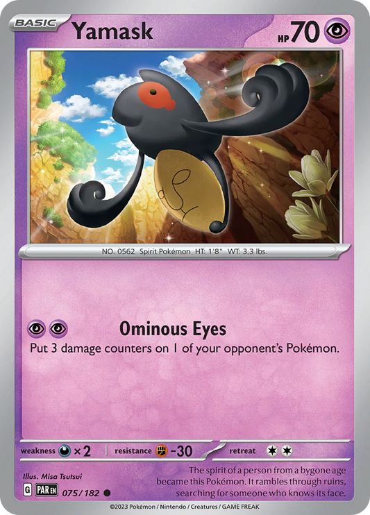 Yamask (075/182) [Scarlet & Violet: Paradox Rift] Pokemon