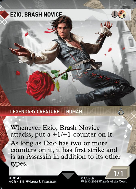 Ezio, Brash Novice (Showcase Foil) Magic The Gathering