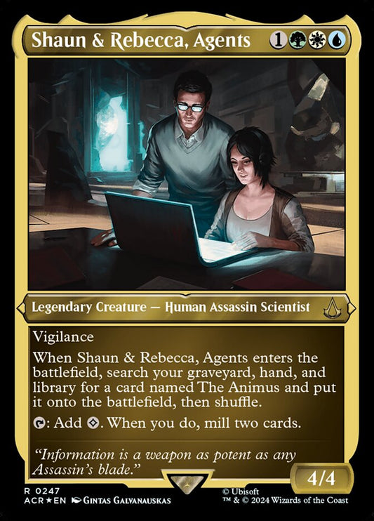 Shaun & Rebecca, Agents (Etched Foil) Magic The Gathering