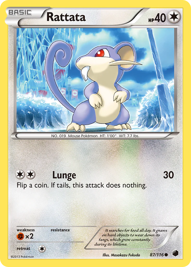 Rattata (87/116) [Black & White: Plasma Freeze] Pokemon