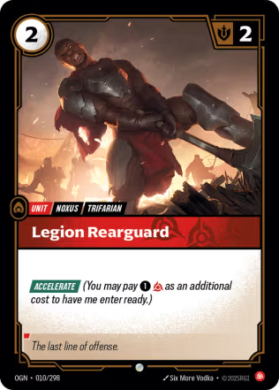 Legion Rearguard - Origins (OGN) Armchair Generals