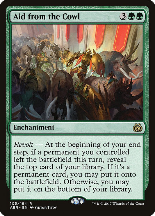 Aid from the Cowl Magic The Gathering