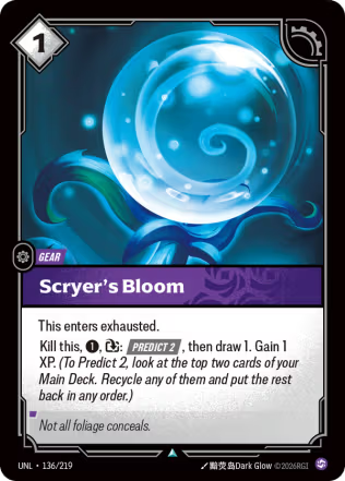 Scryer's Bloom - Unleashed (UNL) Armchair Generals