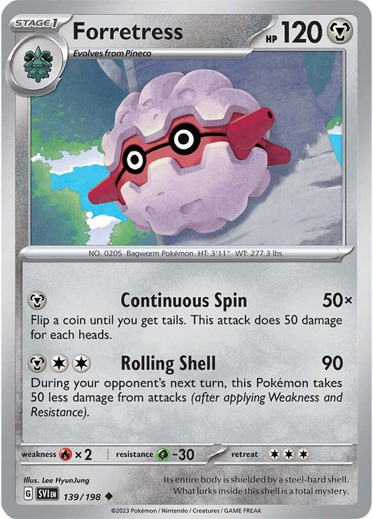 Forretress (139/198) [Scarlet & Violet: Base Set] Pokemon