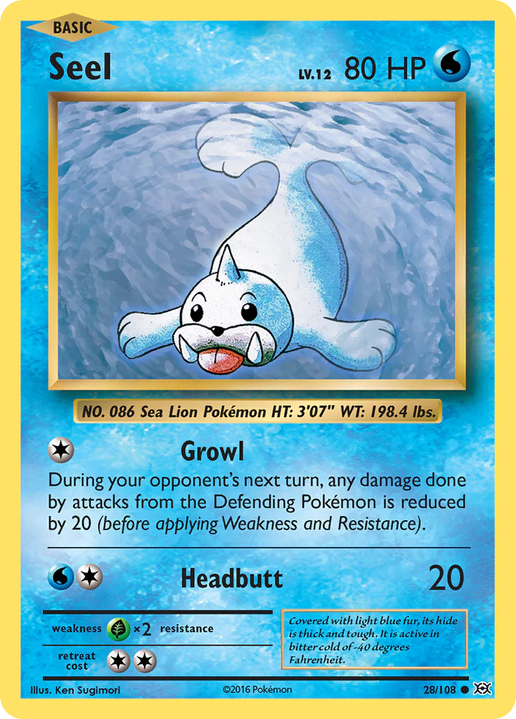 Seel (28/108) [XY: Evolutions] Magic The Gathering