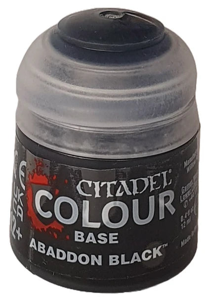 Citadel Colour-Base-Abaddon Black-12ml Citadel Colour