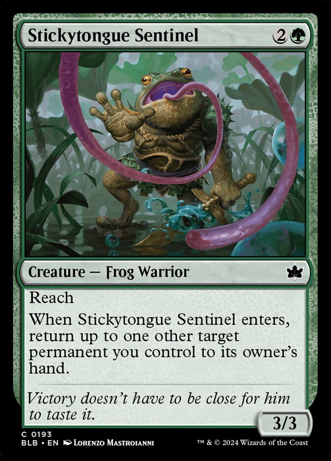 Stickytongue Sentinel Magic The Gathering