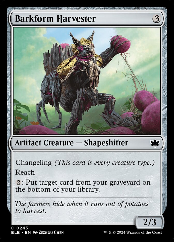 Barkform Harvester Magic The Gathering