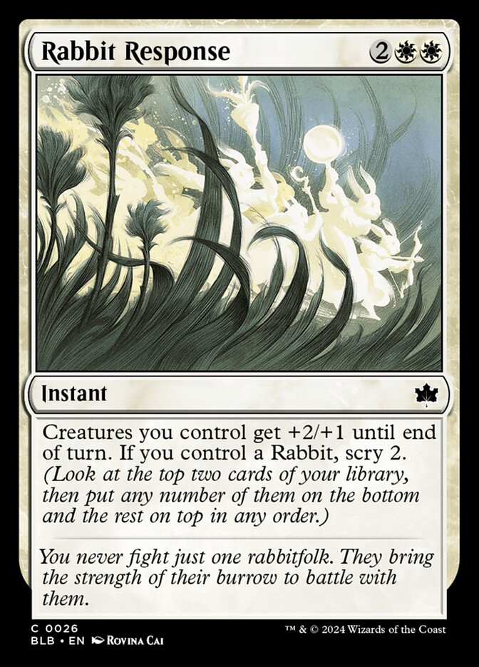 Rabbit Response Magic The Gathering