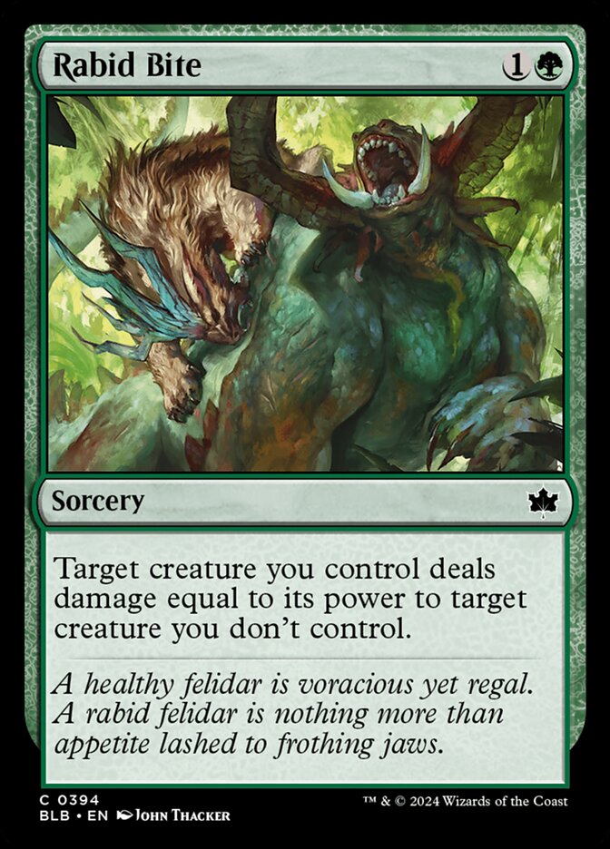 Rabid Bite Magic The Gathering