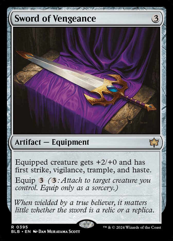 Sword of Vengeance Magic The Gathering