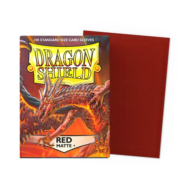 Dragon Shield Red - Matte Sleeves - Standard Size Dragon Shield