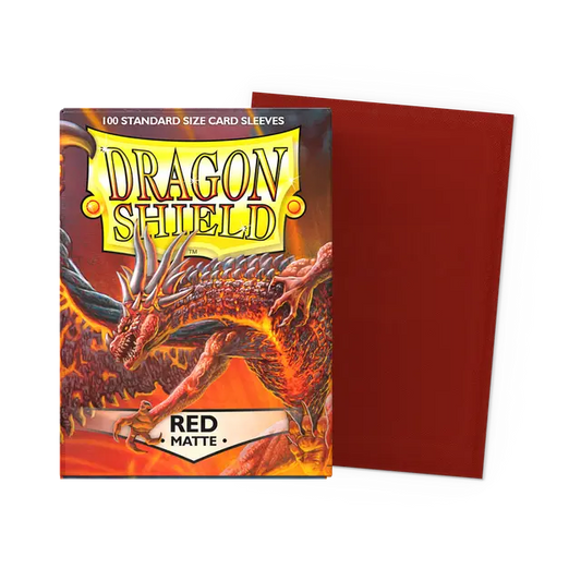 Dragon Shield Red - Matte Sleeves - Standard Size Dragon Shield