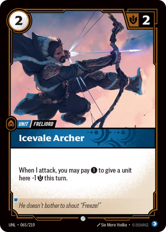 Icevale Archer - Riftbound Organized Play Promotional Cards (OPP) Armchair Generals