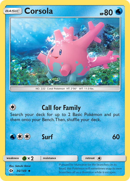 Corsola (36/149) [Sun & Moon: Base Set] Magic The Gathering