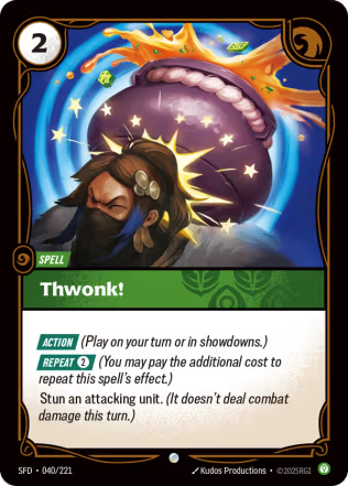Thwonk! - Spiritforged (SFD) Armchair Generals