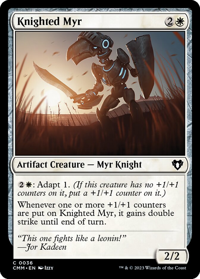 Knighted Myr Magic The Gathering