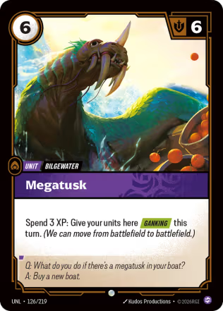 Megatusk - Unleashed (UNL) Armchair Generals