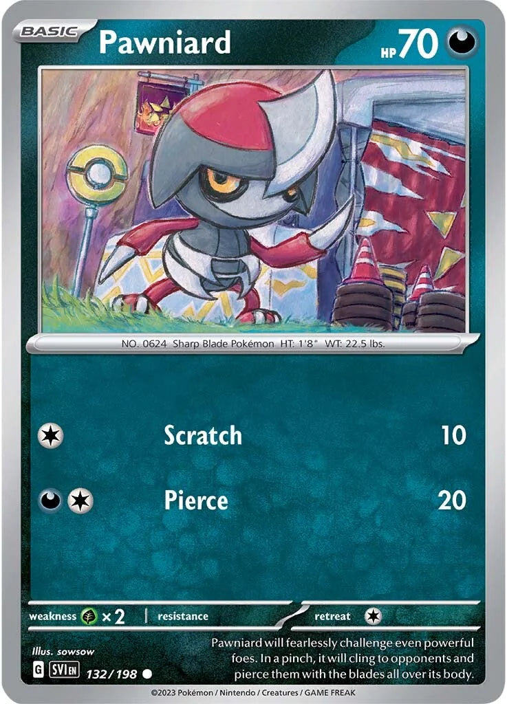 Pawniard (132/198) [Scarlet & Violet: Base Set] Pokemon