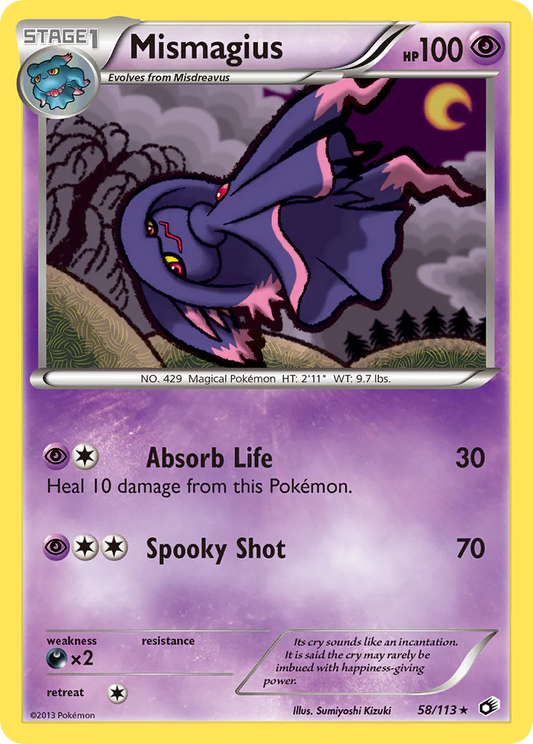 Mismagius (58/113) [Black & White: Legendary Treasures] Pokemon