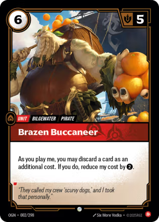 Brazen Buccaneer - Origins (OGN) Armchair Generals