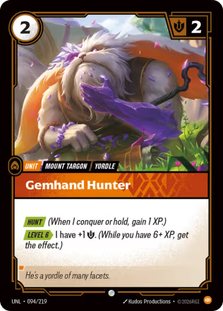 Gemhand Hunter - Unleashed (UNL) Armchair Generals