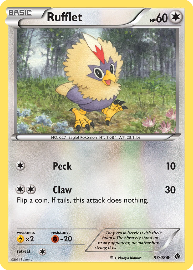 Rufflet (87/98) [Black & White: Emerging Powers] Pokemon