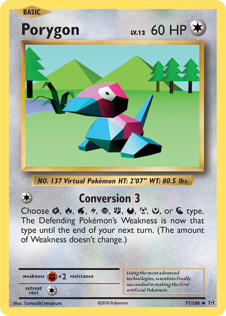 Porygon (71/108) [XY: Evolutions] Pokemon