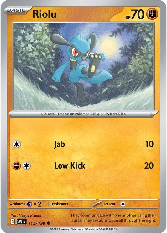 Riolu (112/198) [Scarlet & Violet: Base Set] Pokemon