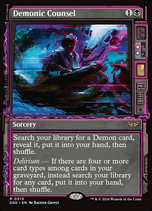 Demonic Counsel (Showcase) Magic The Gathering