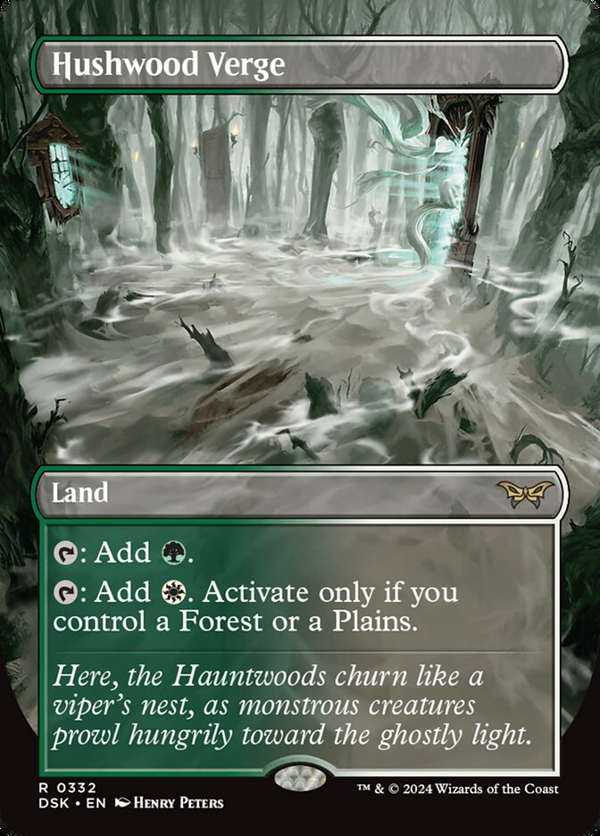 Hushwood Verge (Borderless Foil) Magic The Gathering