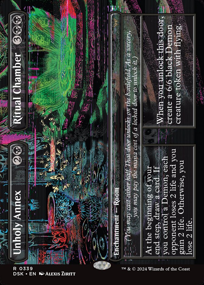 Unholy Annex // Ritual Chamber (Borderless Foil) Magic The Gathering