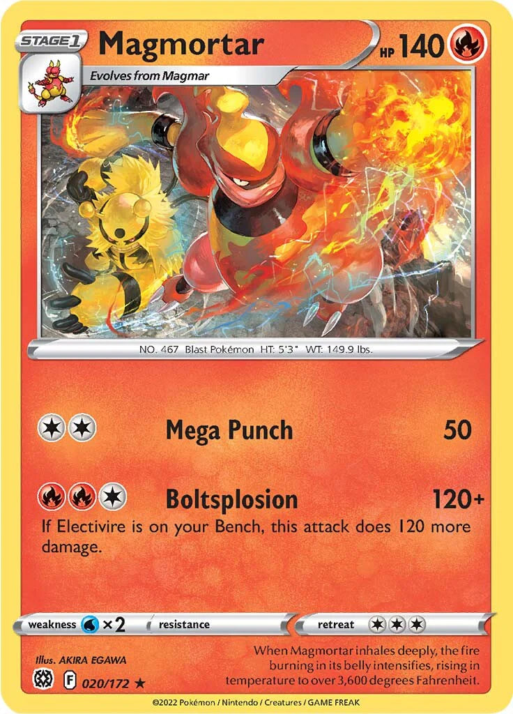 Magmortar (020/172) [Sword & Shield: Brilliant Stars] Pokemon