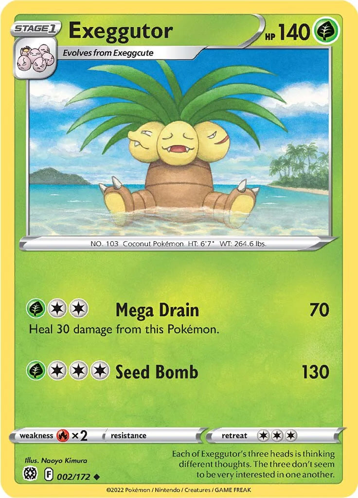 Exeggutor (002/172) [Sword & Shield: Brilliant Stars] Pokemon