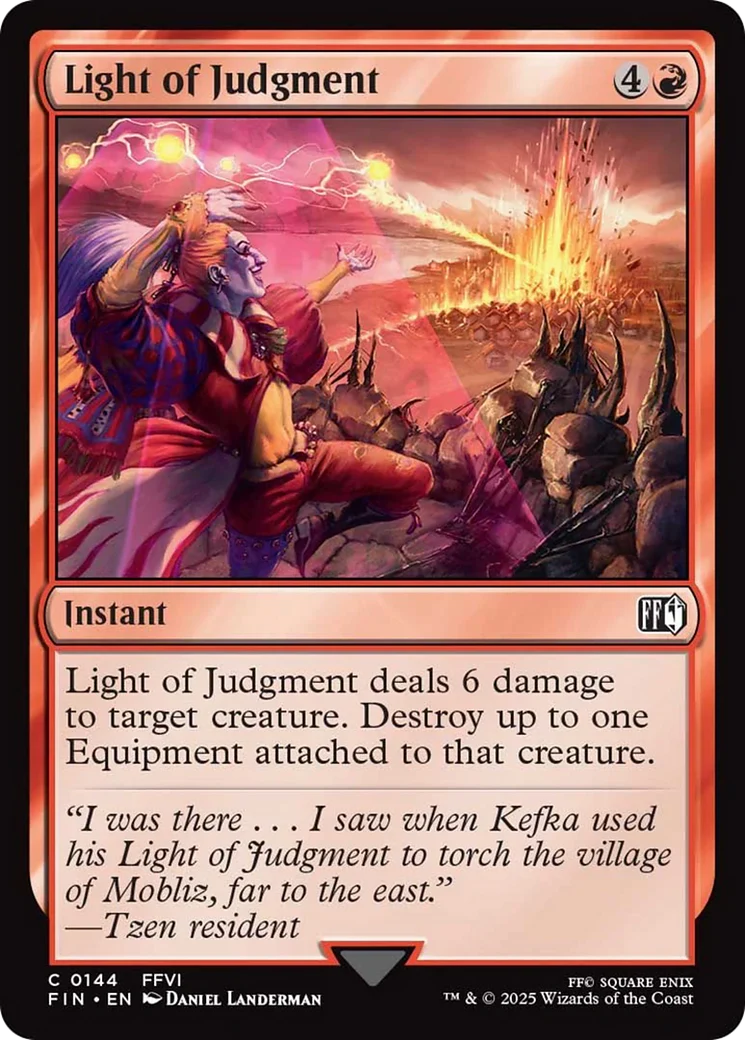 Light of Judgment Magic The Gathering