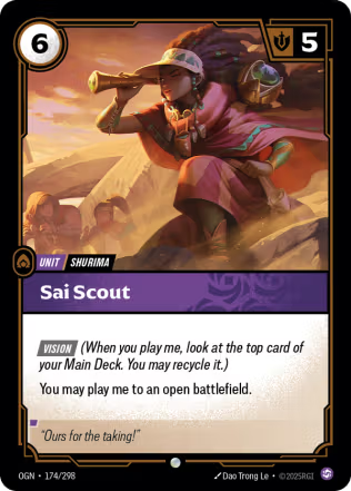 Sai Scout - Origins (OGN) Armchair Generals