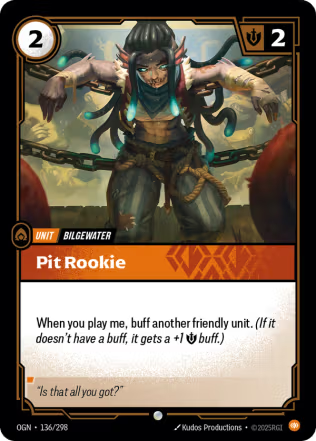 Pit Rookie - Origins (OGN) Armchair Generals