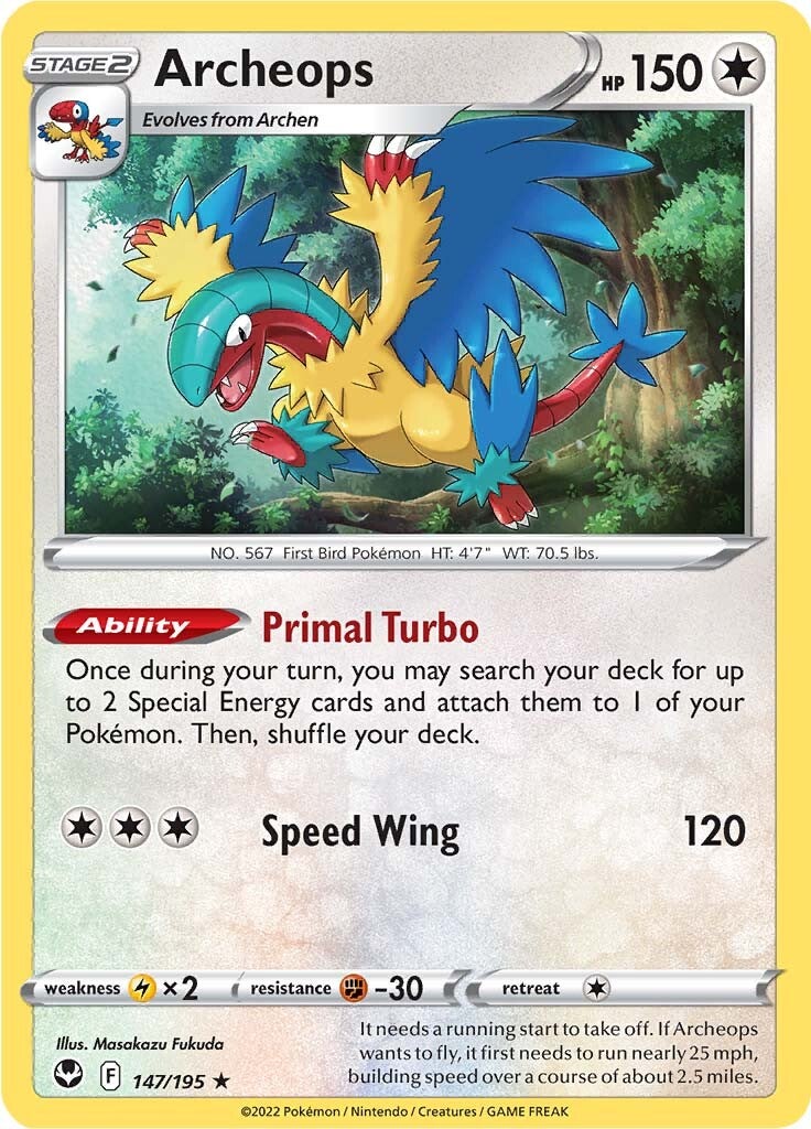 Archeops (147/195) [Sword & Shield: Silver Tempest] Pokemon