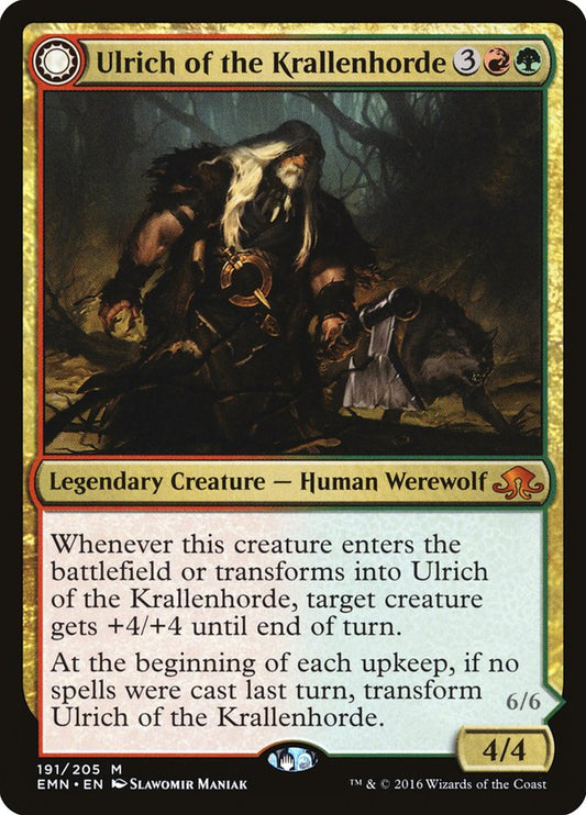 Ulrich of the Krallenhorde // Ulrich, Uncontested Alpha Magic The Gathering