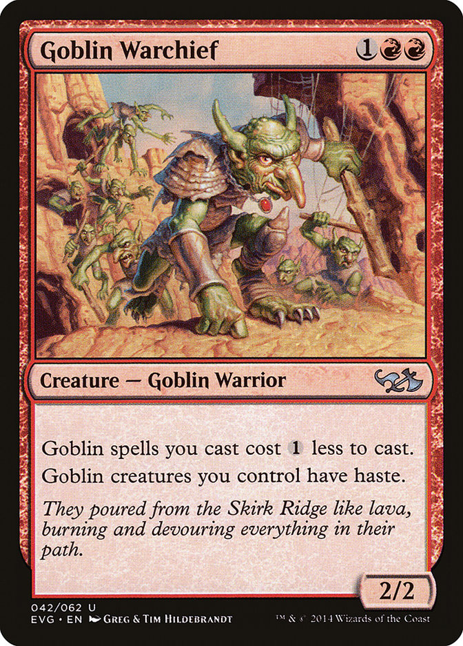 Goblin Warchief Magic The Gathering