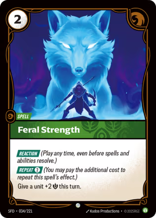 Feral Strength - Spiritforged (SFD) Armchair Generals