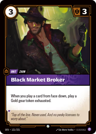 Black Market Broker - Spiritforged (SFD) Armchair Generals
