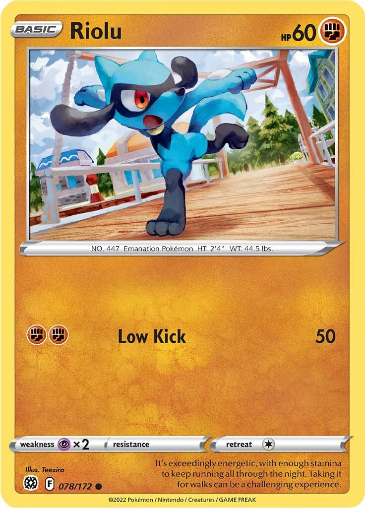 Riolu (078/172) [Sword & Shield: Brilliant Stars] Pokemon