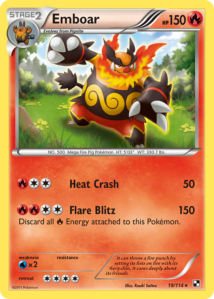 Emboar (19/114) [Black & White: Base Set] Pokemon