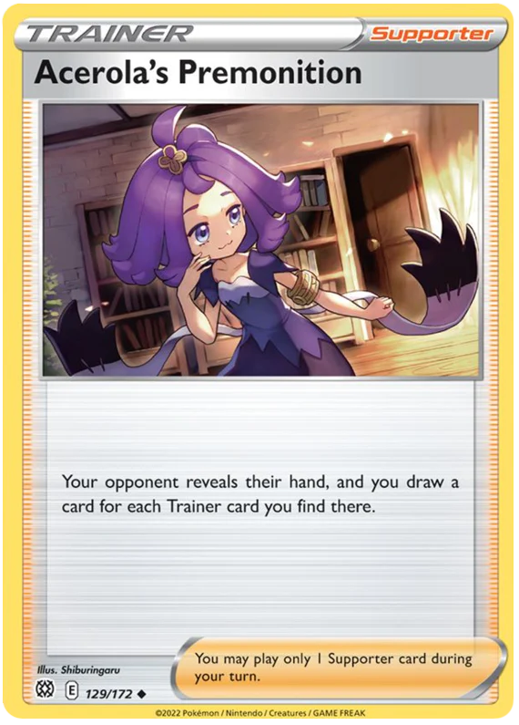 Acerola's Premonition (129/172) [Sword & Shield: Brilliant Stars] Pokemon