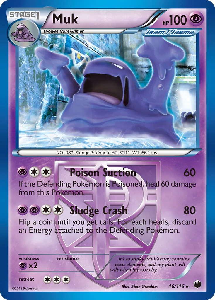 Muk (46/116) [Black & White: Plasma Freeze] Pokemon