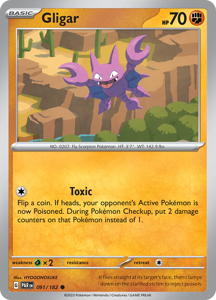 Gligar (091/182) [Scarlet & Violet: Paradox Rift] Pokemon